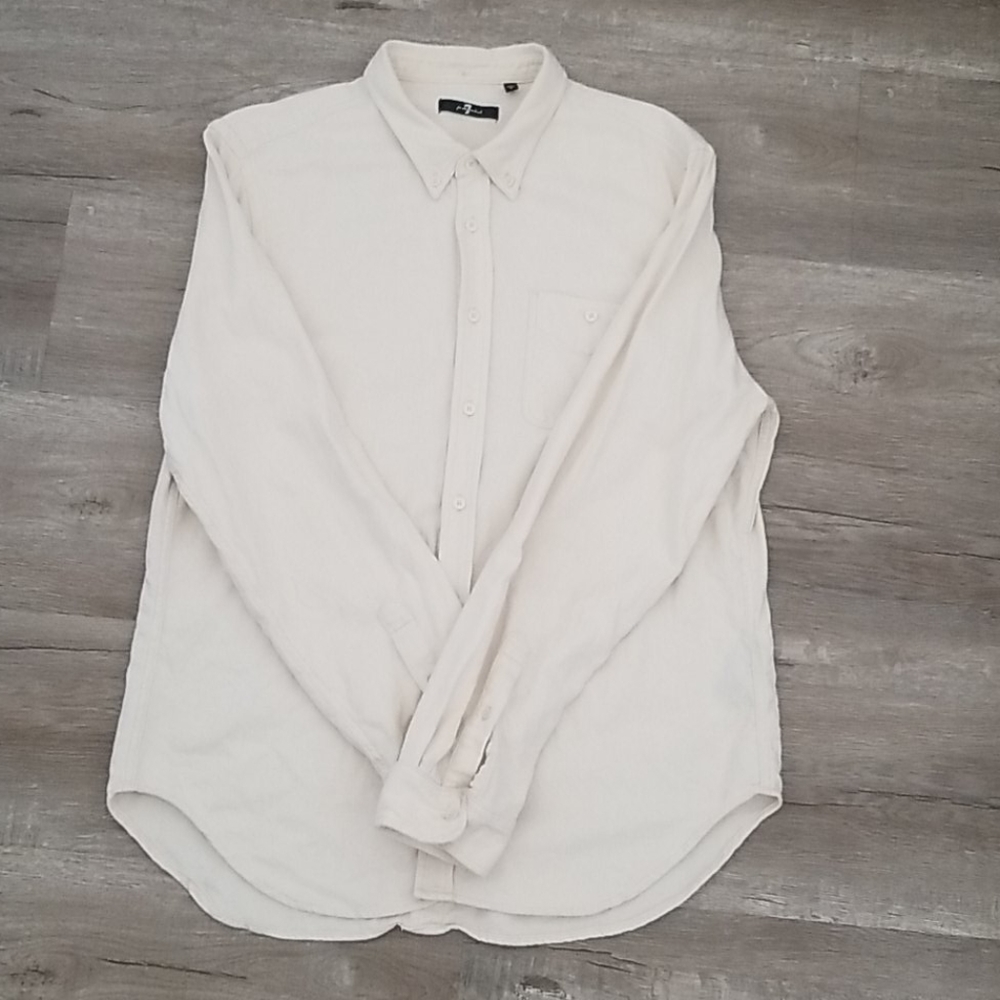 Mens button down 7 for all mankind shirt